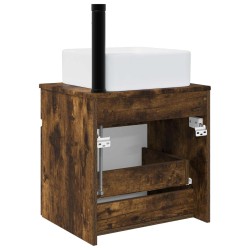 Meuble de lavabo mural Chêne fumé 49 x 41 x 63 cm 584328584328