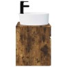 Meuble de lavabo mural Chêne fumé 49 x 44,5 x 65 cm 584329584329