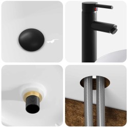 Meuble de lavabo mural Chêne fumé 49 x 44,5 x 65 cm 584329584329