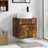 Meuble de lavabo mural Chêne fumé 49 x 44,5 x 65,5 cm 584330584330