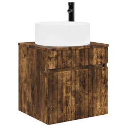 Meuble de lavabo mural Chêne fumé 49 x 44,5 x 65,5 cm 584330584330