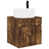 Meuble de lavabo mural Chêne fumé 49 x 44,5 x 65,5 cm 584330584330