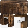 Meuble de lavabo mural Chêne fumé 49 x 44,5 x 65,5 cm 584330584330