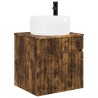 Meuble de lavabo mural Chêne fumé 49 x 44,5 x 66 cm 584331584331