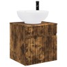 Meuble de lavabo mural Chêne fumé 49 x 44,5 x 66,5 cm 584332584332