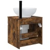 Meuble de lavabo mural Chêne fumé 49 x 44,5 x 66,5 cm 584332584332