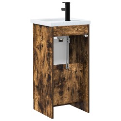 Meuble de salle de bain avec évier Chêne fumé 42 x 40 x 84,5 cm 584335584335