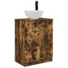 Meuble de salle de bain avec évier Chêne fumé 54 x 35 x 83 cm 584336584336