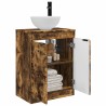 Meuble de salle de bain avec évier Chêne fumé 54 x 35 x 83 cm 584336584336
