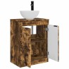 Meuble de salle de bain avec évier Chêne fumé 54 x 35 x 83 cm 584336584336