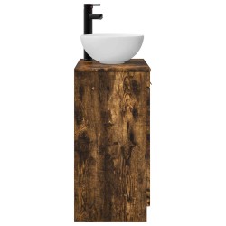 Meuble de salle de bain avec évier Chêne fumé 54 x 35 x 83 cm 584336584336