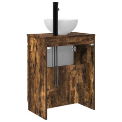 Meuble de salle de bain avec évier Chêne fumé 54 x 35 x 83 cm 584336584336