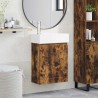 Meuble de salle de bain avec robinet Chêne fumé 584339584339