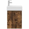 Meuble de salle de bain avec robinet Chêne fumé 584339584339