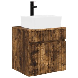 Meuble de lavabo mural Chêne fumé 49 x 41 x 63 cm 584340584340
