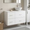 Ensemble de mobilier de salle de bain 2 pcs Blanc 584342584342