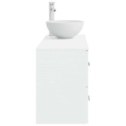 Ensemble de mobilier de salle de bain 2 pcs Blanc 584342584342