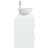 Ensemble de mobilier de salle de bain 2 pcs Blanc 584342584342