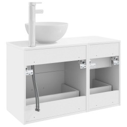 Ensemble de mobilier de salle de bain 2 pcs Blanc 584342584342