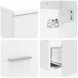 Ensemble de mobilier de salle de bain 2 pcs Blanc 584342584342