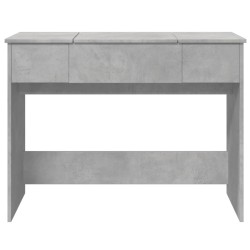 Coiffeuse avec miroir gris béton 100x45x76 cm 584343584343