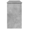 Coiffeuse avec miroir gris béton 100x45x76 cm 584343584343