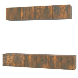 Ensemble de meubles TV 5 pcs Chêne fumé Bois d'ingénierie 584344584344