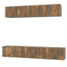 Ensemble de meubles TV 5 pcs Chêne fumé Bois d'ingénierie 584344584344
