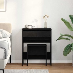 Coiffeuse Chêne noir 60 x 40 x 75 cm Bois d'ingénierie 584346584346