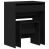 Coiffeuse Chêne noir 60 x 40 x 75 cm Bois d'ingénierie 584346584346