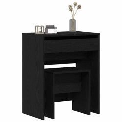 Coiffeuse Chêne noir 60 x 40 x 75 cm Bois d'ingénierie 584346584346