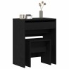 Coiffeuse Chêne noir 60 x 40 x 75 cm Bois d'ingénierie 584346584346