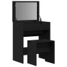 Coiffeuse Chêne noir 60 x 40 x 75 cm Bois d'ingénierie 584346584346