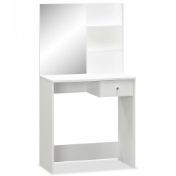 Coiffeuse Bois d’ingénierie 75x40x141 cm Blanc 584347584347