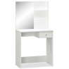Coiffeuse Bois d’ingénierie 75x40x141 cm Blanc 584347584347