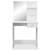Coiffeuse Bois d’ingénierie 75x40x141 cm Blanc 584347584347