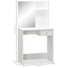 Coiffeuse Bois d’ingénierie 75x40x141 cm Blanc 584347584347