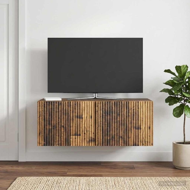 Meuble TV mural Bois ancien 78,5 x 31 x 30 cm Bois d'ingénierie 584356584356