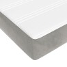 Matelas de lit à ressorts ensachés fermeté moyenne 152x203x20 cm velours 584359584359