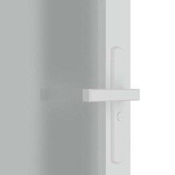 Porte intérieure 93x201,5 cm Blanc Verre mat et aluminium 584370584370