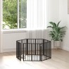 Porte pour chien 6 pcs Noir 60 x 60 cm Acier galvanisé 584372584372