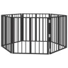Porte pour chien 6 pcs Noir 60 x 60 cm Acier galvanisé 584372584372