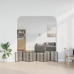 Porte pour chien 6 pcs Noir 60 x 60 cm Acier galvanisé 584372584372