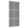 Porte intérieure 102,5x201,5 cm Blanc Verre ESG et aluminium 584375584375