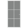 Porte intérieure 102,5x201,5 cm Blanc Verre ESG et aluminium 584375584375