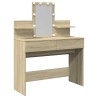 Coiffeuse avec LED chêne sonoma 100x40x130 cm 584376584376