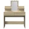 Coiffeuse avec LED chêne sonoma 100x40x130 cm 584376584376