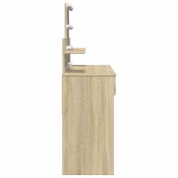 Coiffeuse avec LED chêne sonoma 100x40x130 cm 584376584376