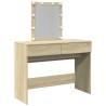 Coiffeuse avec LED chêne sonoma 100x40x130 cm 584377584377