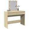 Coiffeuse avec LED chêne sonoma 100x40x130 cm 584377584377
